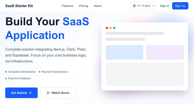 Next.js SaaS Starter Kit